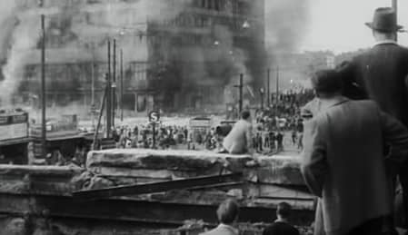 If you ever wondered why Strasse des 17. Juni has its name, you have to watch this short movie from British Pathé from the Berlin Riots of 1953. This short movie is not a documentary but a newsreel report about the uprising of workers against the Communist Regime in East Germany. This is the real deal, not an interpretation of what happened.