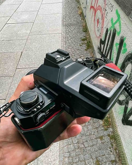 The Canon F-1 is big and heavy, a camera made of brass and glass. It's fully mechanical with no automated features. To use it properly, you must slow down, think, focus, compose, dial up the proper shutter speed, open or close the lens, and wind the film to the next frame. It's a camera that requires everything from the photographer, and in return, it offers an amazingly satisfying analog experience and very, very nice photographs.
