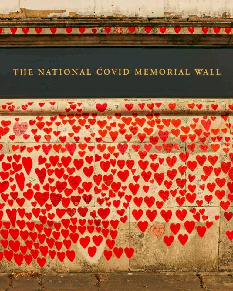 The Covid-19 pandemic changed the world, and many lives were sadly lost. In London, a powerful tribute stands as a reminder – the National Covid Memorial Wall. This massive mural is a symbol of remembrance and a place to honor those who died from the virus in the United Kingdom.