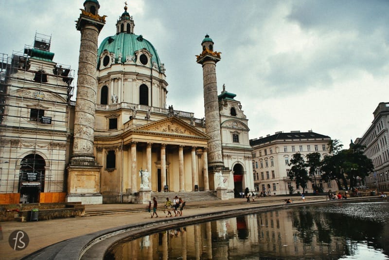 Karlplatz is one of Vienna’s largest squares and it is, definitely, a place you have to visit when you are in town. The open space is dominated by a beautiful baroque church called Karlskirche but this is not the only thing you are going to see there.