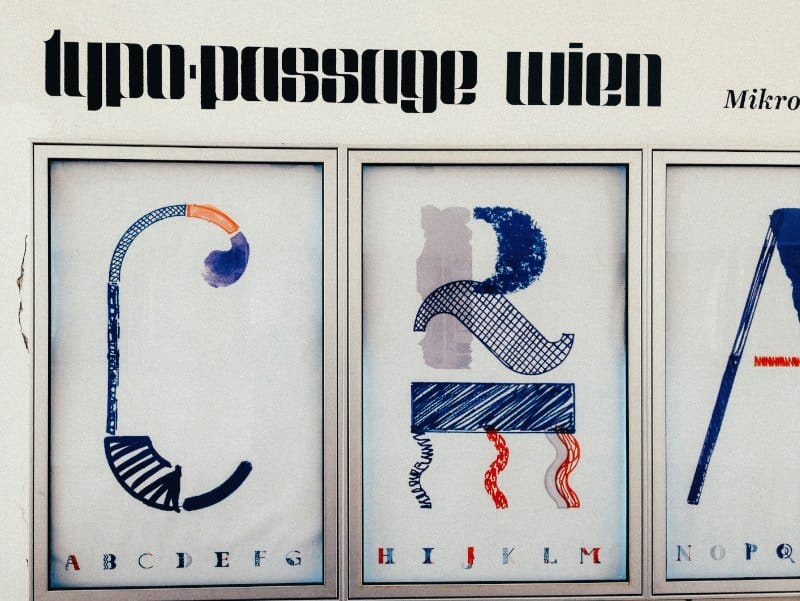 We went to the Typopassage Vienna when we visited the city back in August. The place is also called the Micro Museum for the Design of and with Typography and we can easily say it was the greatest micro museum we have ever been to.