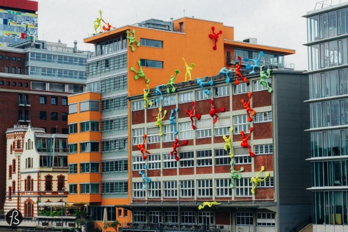When Dusseldorf decided to modernize its harbor, the city invited famous architects that are given an empty canvas for them to create. One of this architects was Frank O. Gehry and what he designed for the city became Neuer Zollhof aka the Gehry Buildings and one of the main sights of this german city by the Rhine river.