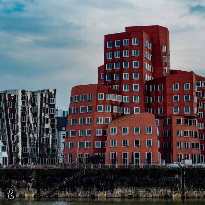 When Dusseldorf decided to modernize its harbor, the city invited famous architects that are given an empty canvas for them to create. One of this architects was Frank O. Gehry and what he designed for the city became Neuer Zollhof aka the Gehry Buildings and one of the main sights of this german city by the Rhine river.