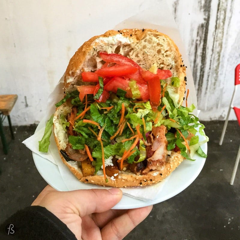 Rüya has the best chicken döner that I ever had in Berlin. You can find them, free of a long queue, on Haupstrasse in Schöneberg. Go there with your friends and show them how good a chicken döner can be.