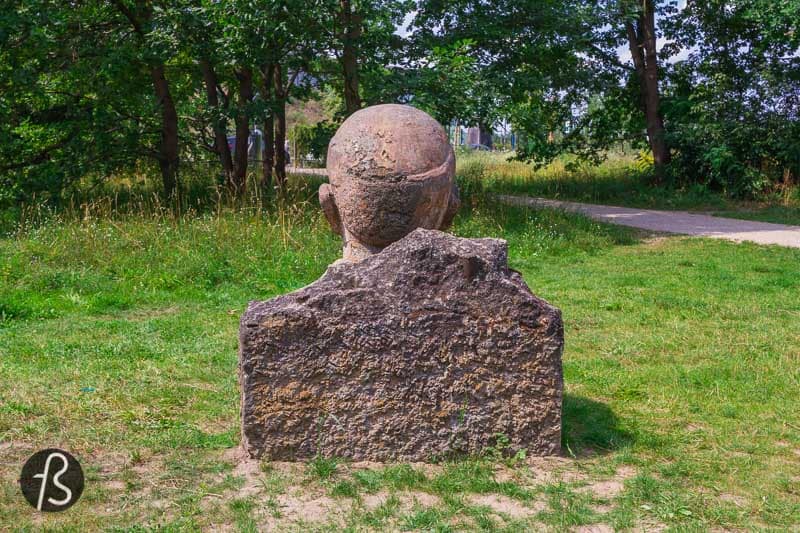 It seems like the Lenin statue in the Potsdam Volkspark came secretly to its location. Nobody knows what happened here, but we know that there is a massive Lenin bust sitting peacefully in one of the largest parks in Potsdam. Nobody voted for it to be there, the people that take care of parks didn't do it, but it is there now.