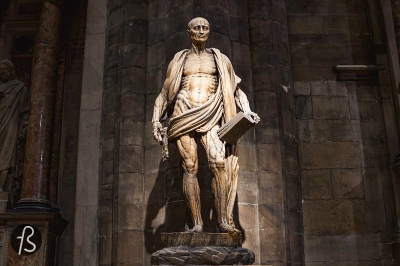 There is one particular sculpture that caught my attention when I visited the Duomo di Milano for the first time. The piece is called St Bartholomew Flayed, and it was created by Marco d'Agrate back in 1562. And that skinless statue is so unusual that I had to research it and write this article with everything I know now about it.