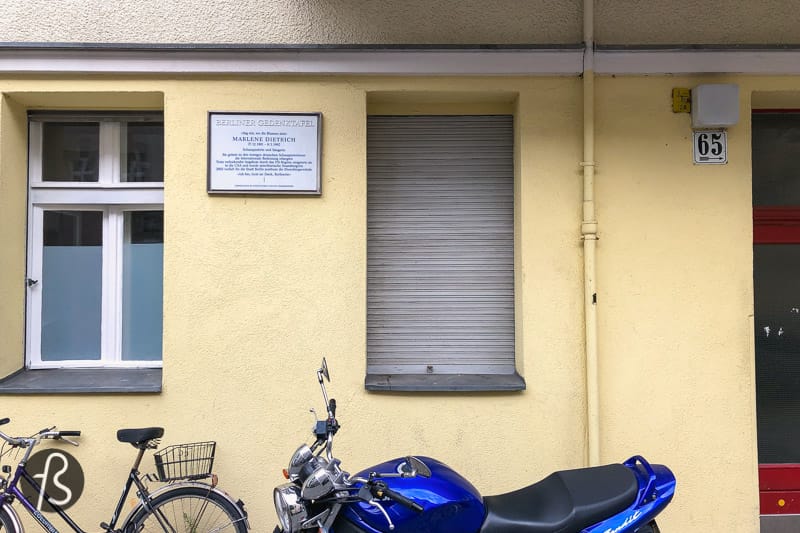 She is the most prominent name when you think about cinema and Berlin, and she came to the world as Marie Magdalene Dietrich, but everybody knows a slightly different name. Marlene Dietrich was born in Schöneberg back in December 1901, precisely on Leberstrasse 65.