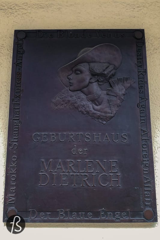 She is the most prominent name when you think about cinema and Berlin, and she came to the world as Marie Magdalene Dietrich, but everybody knows a slightly different name. Marlene Dietrich was born in Schöneberg back in December 1901, precisely on Leberstrasse 65.
