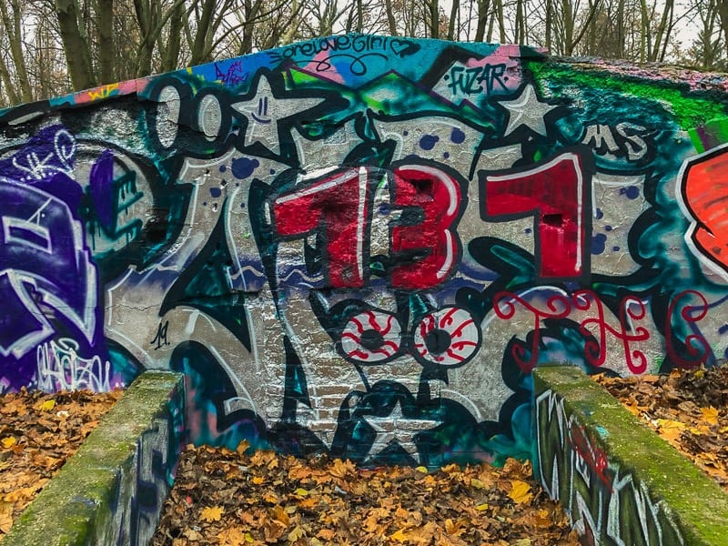 This is one of the few bunkers in Berlin that is easy to enter. This happens because the place is abandoned in the middle of a park and, even though it keeps getting walled in, people break it down and make it easy to enter it.