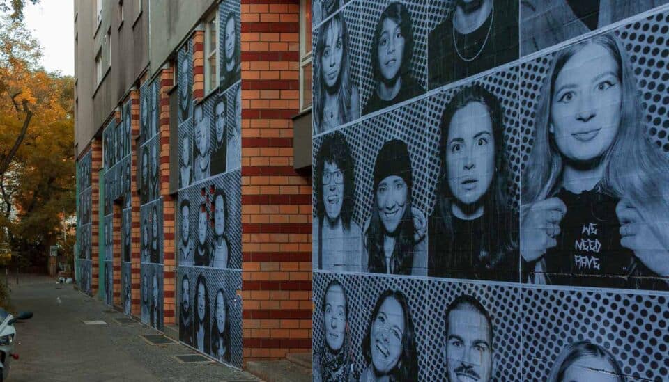 In September 2022, we went to Urban Nation to participate in JR's Berlin version of the Inside Out Project. The goal was to display the diversity of the German capital, and we thought it would be exciting to take part.